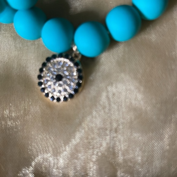 Evil eye and black/gold charm stack bracelets, 2 as pictured NWT - Picture 3 of 4